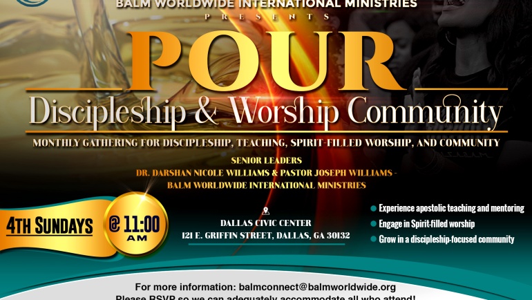 POUR Discipleship & Worship Community | Balm Worldwide